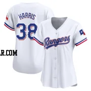 Dustin Harris Women's Texas Rangers White Limited Home Jersey