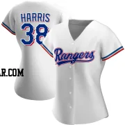 Dustin Harris Women's Texas Rangers White Replica Home Jersey