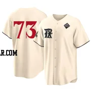 Dustin Harris Youth Texas Rangers Cream Replica 2023 City Connect 2023 World Series Jersey