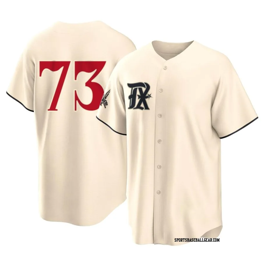 Dustin Harris Youth Texas Rangers Cream Replica 2023 City Connect Jersey