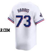 Dustin Harris Youth Texas Rangers Gold Limited White 2024 Collection Jersey