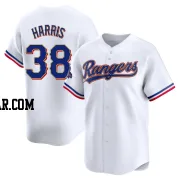 Dustin Harris Youth Texas Rangers Gold Limited White 2024 Collection Jersey