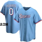 Dustin Harris Youth Texas Rangers Light Blue Replica Alternate Jersey