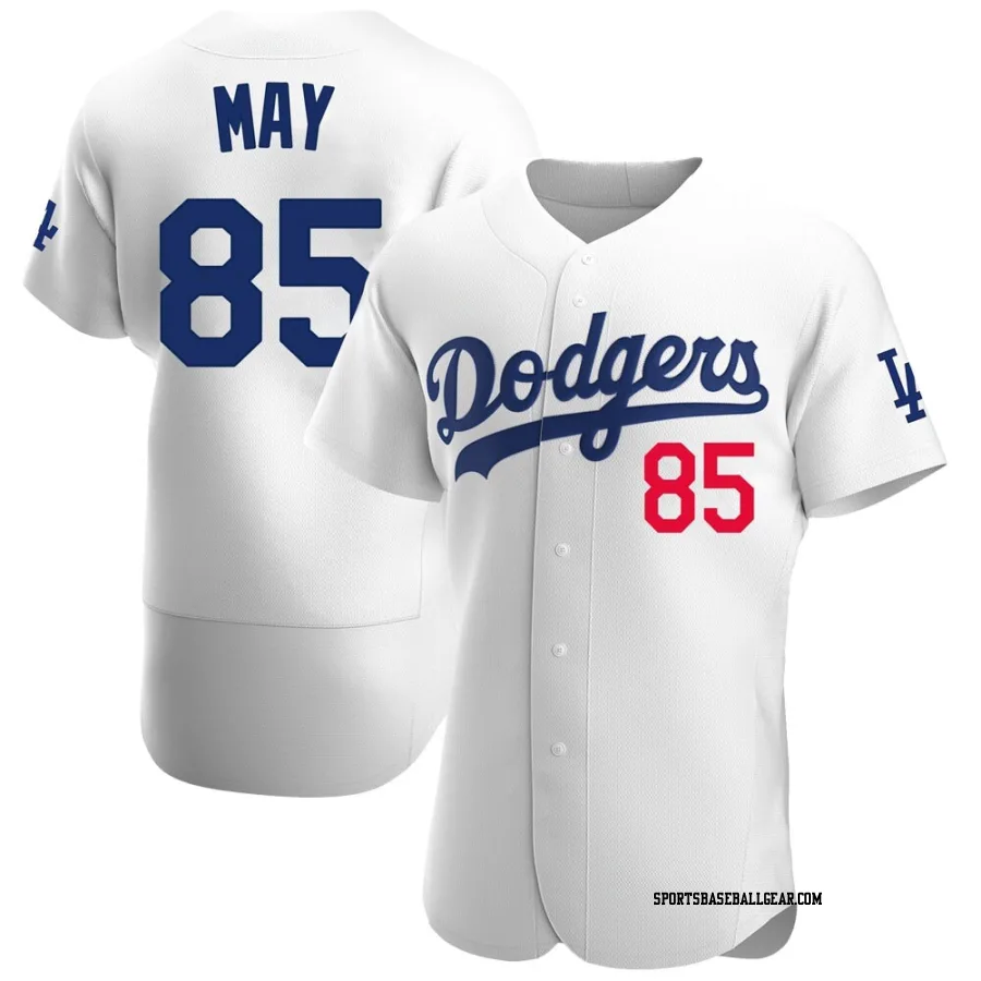 Dustin May Men's Los Angeles Dodgers White Authentic Home Jersey