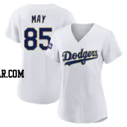 Dustin May Women's Los Angeles Dodgers White/Gold Authentic 2021 Gold Program Player Jersey