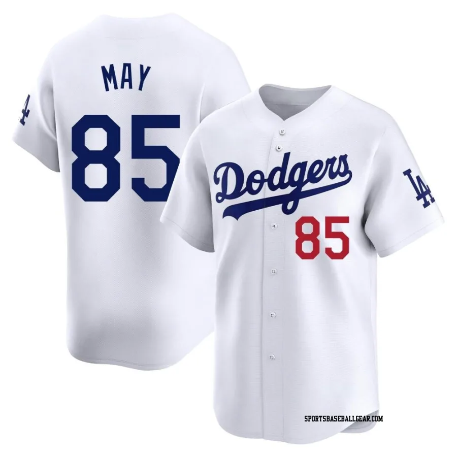 Dustin May Youth Los Angeles Dodgers White Limited Home Jersey