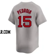 Dustin Pedroia Men's Boston Red Sox Gray Limited Away Jersey