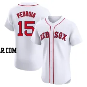 Dustin Pedroia Men's Boston Red Sox White Elite Home Jersey