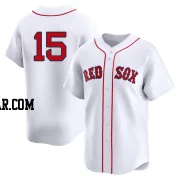 Dustin Pedroia Men's Boston Red Sox White Limited 2nd Home Jersey