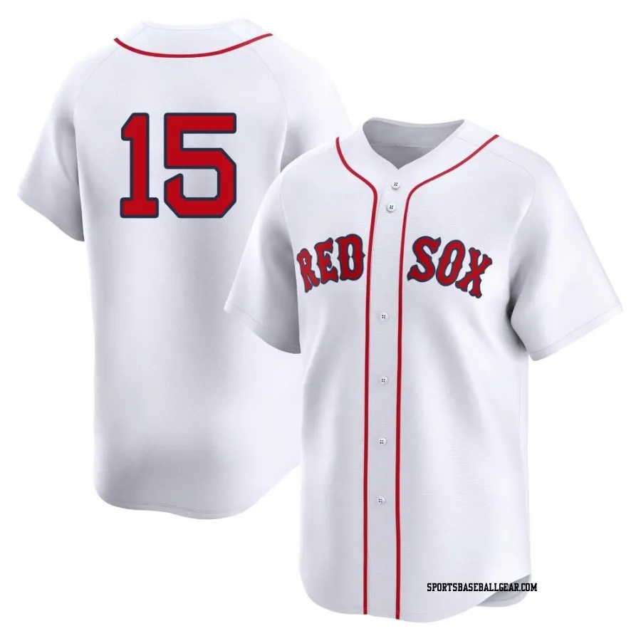 Dustin Pedroia Men's Boston Red Sox White Limited 2nd Home Jersey