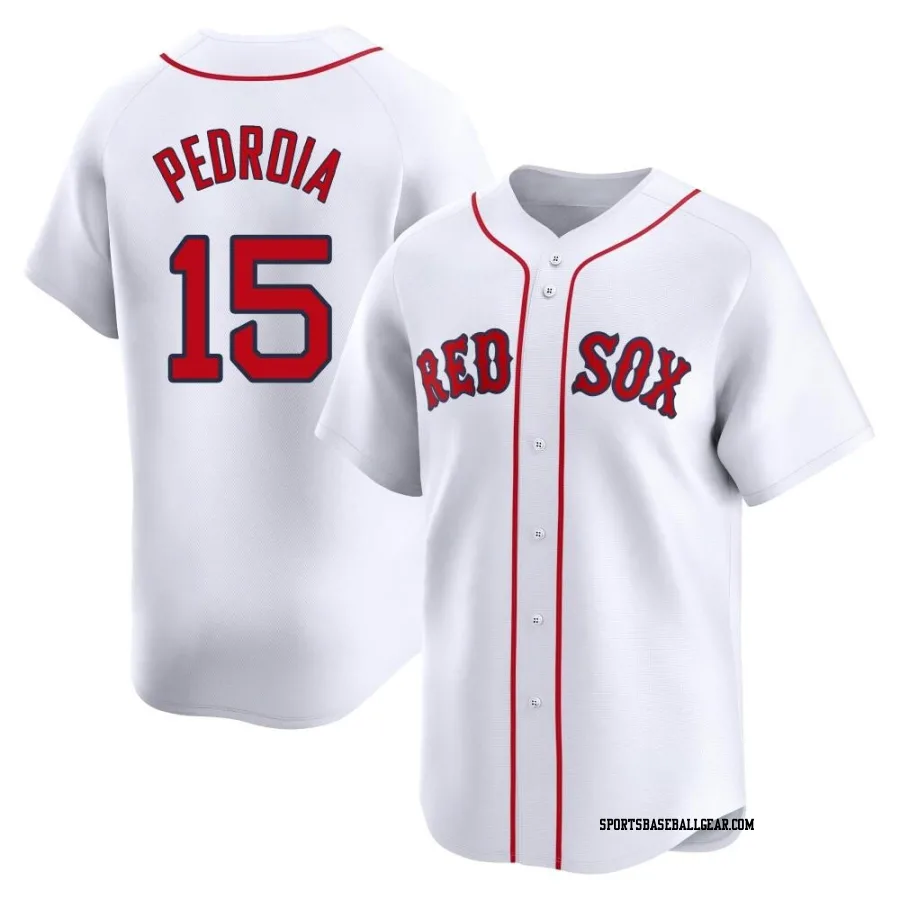 Dustin Pedroia Men's Boston Red Sox White Limited Home Jersey