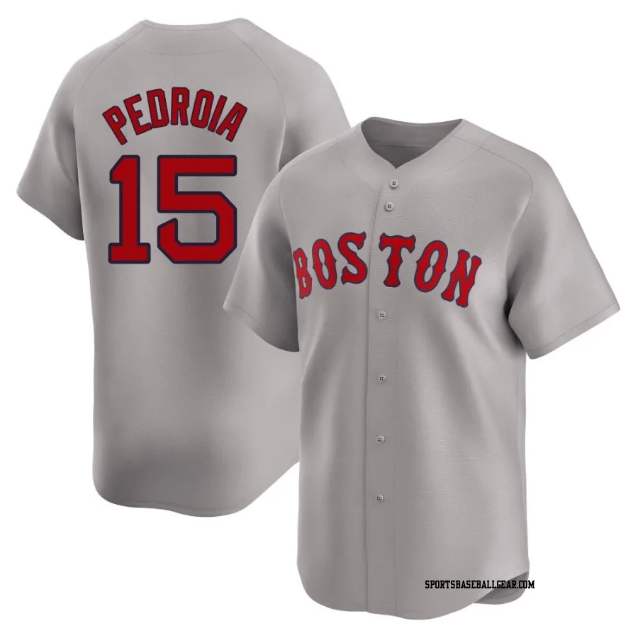 Dustin Pedroia Youth Boston Red Sox Gray Limited Away Jersey