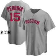 Dustin Pedroia Youth Boston Red Sox Gray Replica Road Jersey