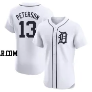 Dustin Peterson Men's Detroit Tigers White Elite Home Jersey