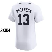 Dustin Peterson Men's Detroit Tigers White Elite Home Jersey