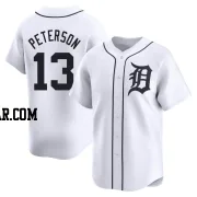 Dustin Peterson Men's Detroit Tigers White Limited Home Jersey