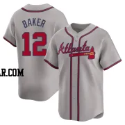 Dusty Baker Men's Atlanta Braves Gray Limited Away Jersey