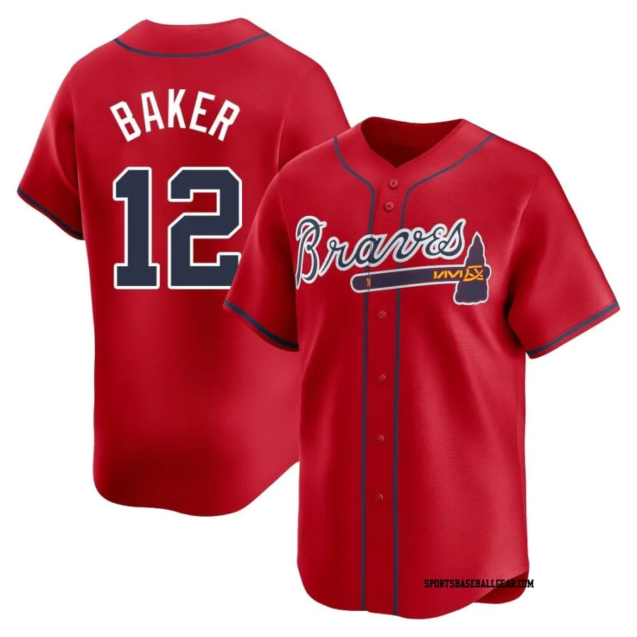 Dusty Baker Men's Atlanta Braves Red Limited Alternate Jersey