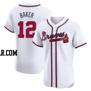 Dusty Baker Men's Atlanta Braves White Elite Home Jersey