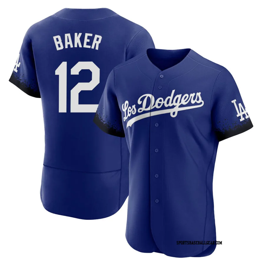 Dusty Baker Men's Los Angeles Dodgers Royal Authentic 2021 City Connect Jersey