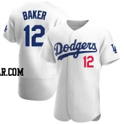 Dusty Baker Men's Los Angeles Dodgers White Authentic Home Jersey