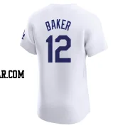 Dusty Baker Men's Los Angeles Dodgers White Elite Home Jersey