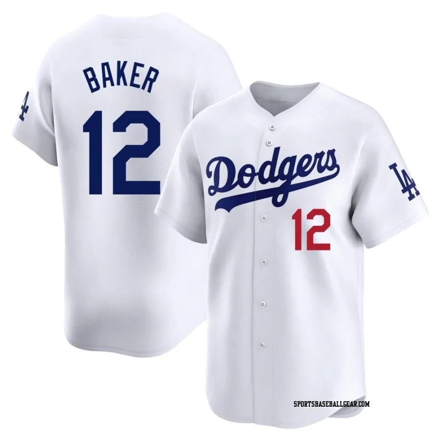 Dusty Baker Men's Los Angeles Dodgers White Limited Home Jersey