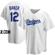 Dusty Baker Men's Los Angeles Dodgers White Replica Home Jersey