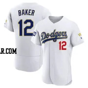 Dusty Baker Men's Los Angeles Dodgers White/Gold Authentic 2021 Gold Program Player Jersey