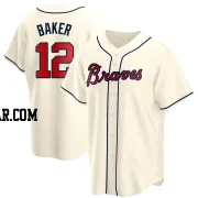 Dusty Baker Youth Atlanta Braves Cream Replica Alternate Jersey