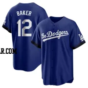 Dusty Baker Youth Los Angeles Dodgers Royal Replica 2021 City Connect Jersey