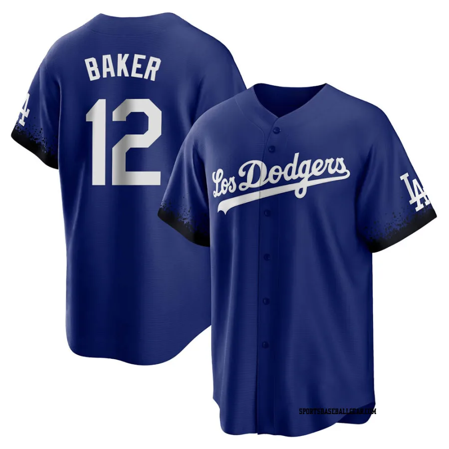 Dusty Baker Youth Los Angeles Dodgers Royal Replica 2021 City Connect Jersey