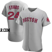 Dwight Evans Men's Boston Red Sox Gray Authentic Road Jersey