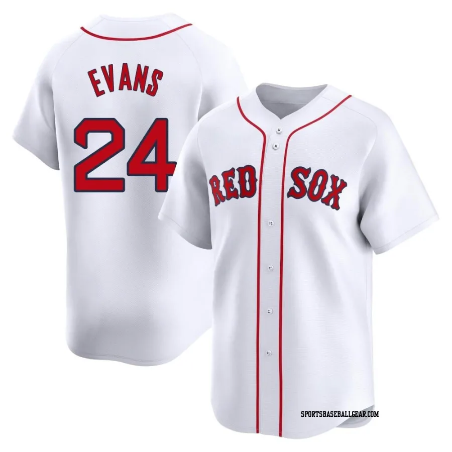 Dwight Evans Men's Boston Red Sox White Limited Home Jersey