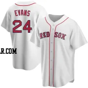 Dwight Evans Men's Boston Red Sox White Replica Home Jersey