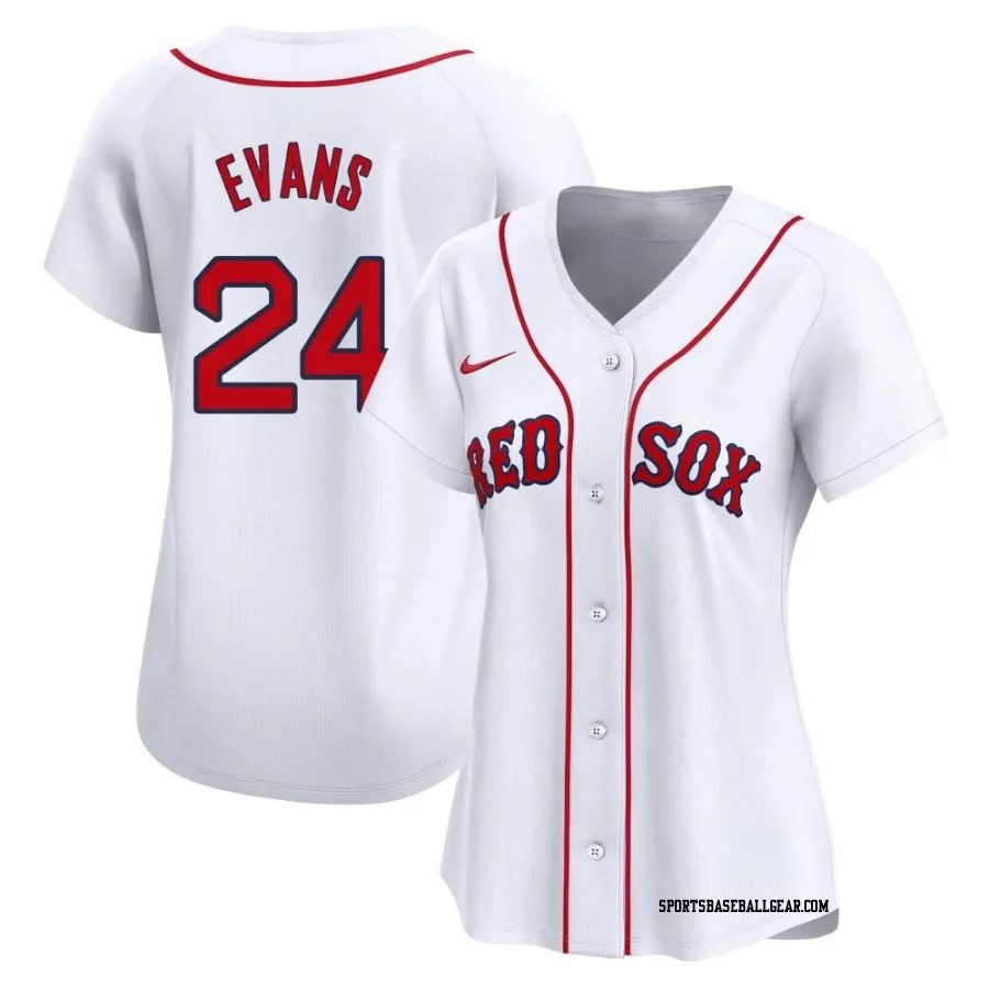 Dwight Evans Women's Boston Red Sox White Limited Home Jersey