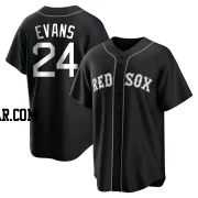 Dwight Evans Youth Boston Red Sox Black/White Replica Jersey