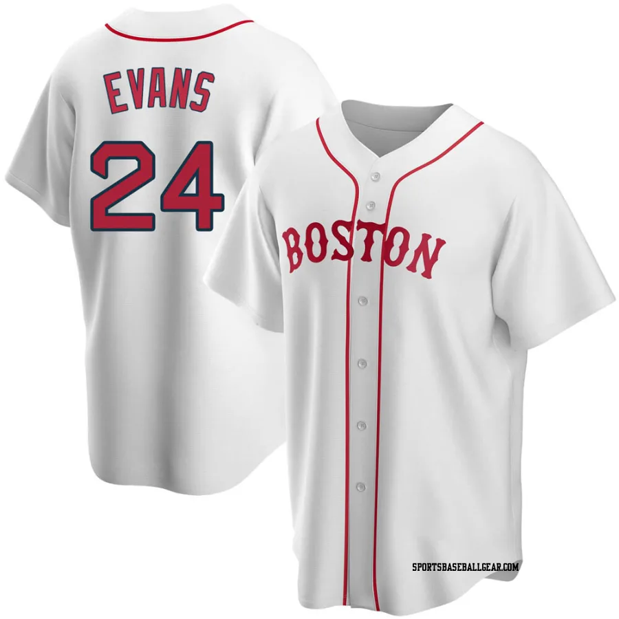 Dwight Evans Youth Boston Red Sox White Replica Alternate Jersey