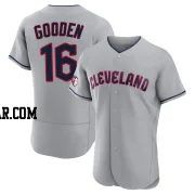 Dwight Gooden Men's Cleveland Guardians Gray Authentic Road Jersey