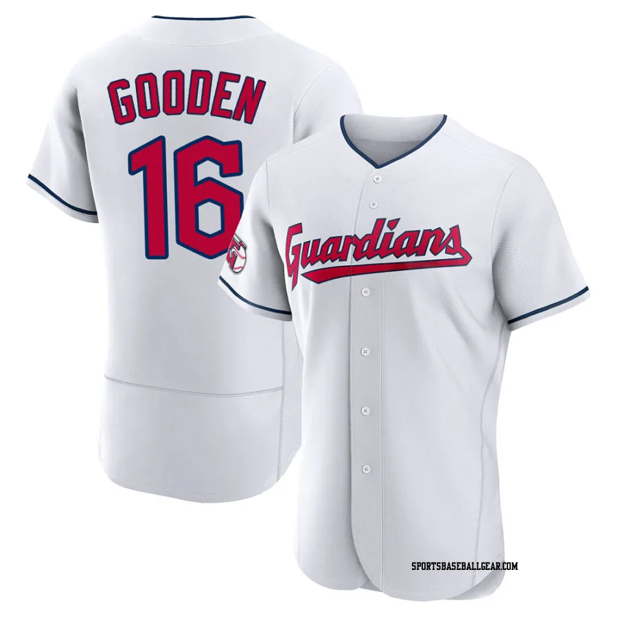 Dwight Gooden Men's Cleveland Guardians White Authentic Home Jersey