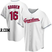 Dwight Gooden Men's Cleveland Guardians White Replica Home Jersey