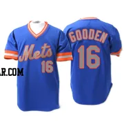 Dwight Gooden Men's New York Mets Blue Replica 1983 Throwback Jersey