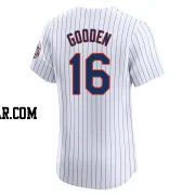 Dwight Gooden Men's New York Mets White Elite Home Jersey