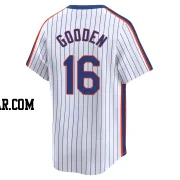 Dwight Gooden Men's New York Mets White Limited Cooperstown Collection Jersey