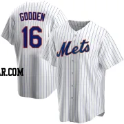 Dwight Gooden Men's New York Mets White Replica Home Jersey