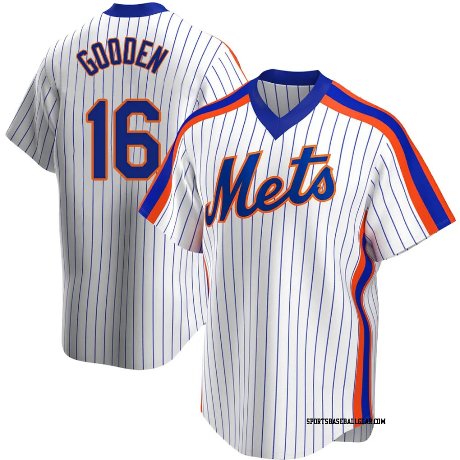 Dwight Gooden Youth New York Mets White Replica Home Cooperstown Collection Jersey