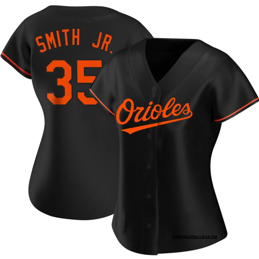 Dwight Smith Jr. Women's Baltimore Orioles Black Authentic Alternate Jersey