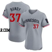 Dylan Bundy Men's Minnesota Twins Gray Elite Road Jersey