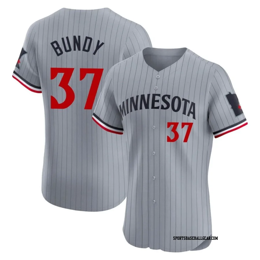 Dylan Bundy Men's Minnesota Twins Gray Elite Road Jersey