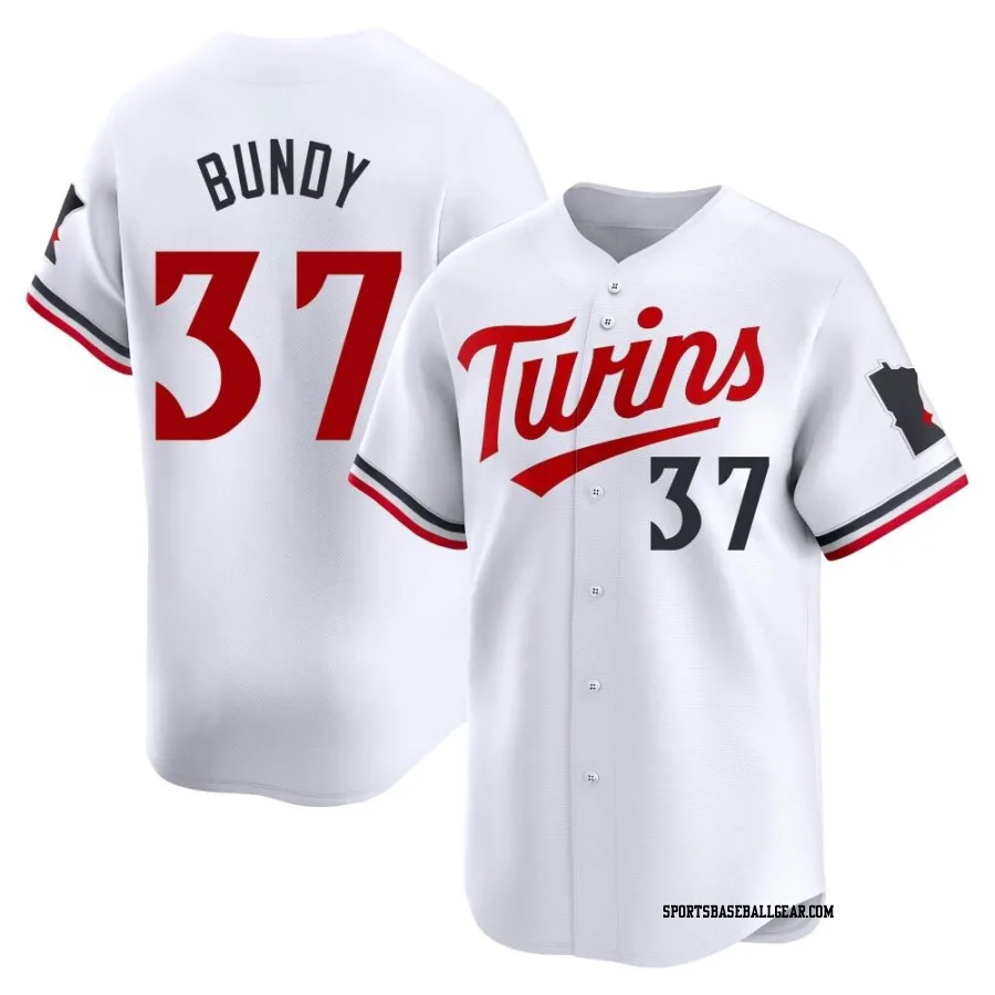 Dylan Bundy Men's Minnesota Twins White Limited Home Jersey